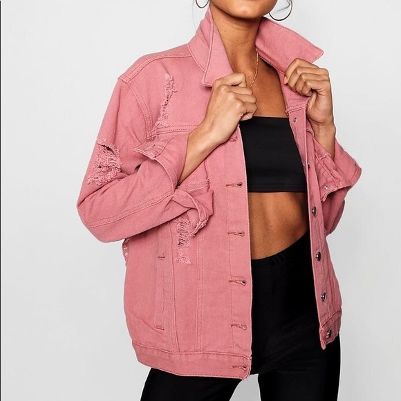 Boohoo Jackets & Blazers - Distressed Denim Jacket Boohoo Jackets & Blazers - Distressed Denim Jacket